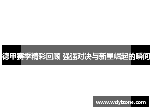 德甲赛季精彩回顾 强强对决与新星崛起的瞬间